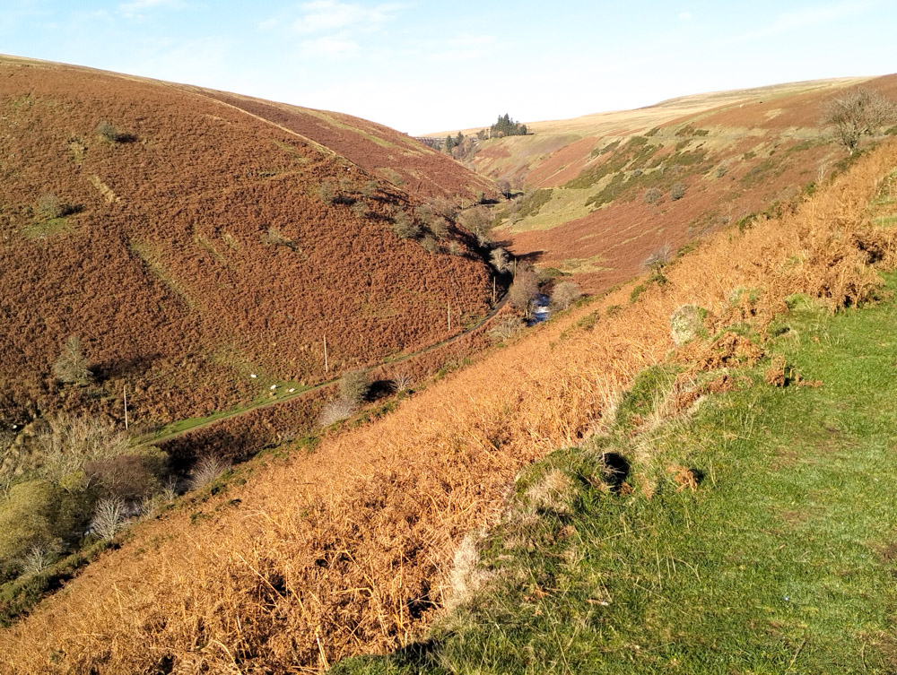 Path up to the water reservoir in the Black Mountains Wales