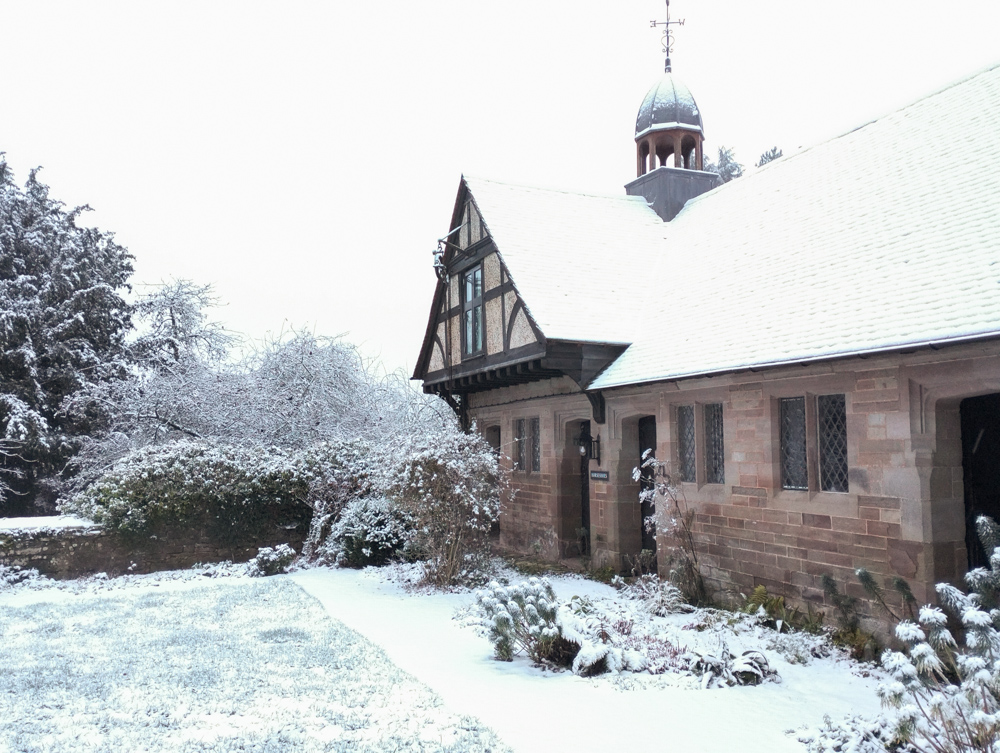 Wales Dingestow Court Old Lands Monmouthshire snow landscapes