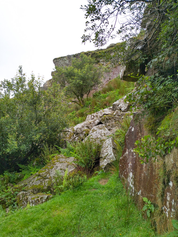 Quarry on Bodmin Moor Cornwall Craddock Moor